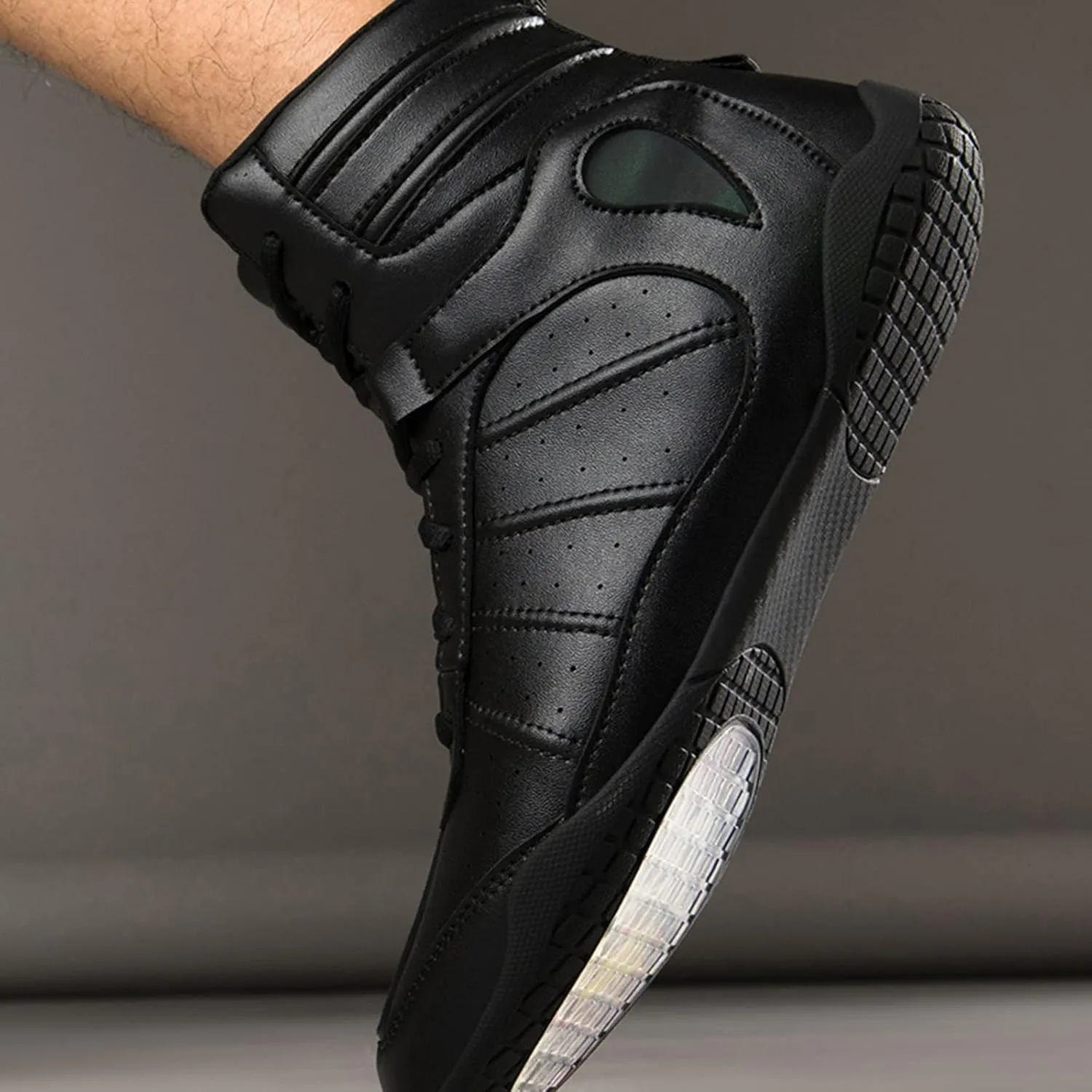AIRFUL Men's Boxing Shoes Wrestling Shoes Kick Boxing Sparring Boxers Trainers Martial Arts Shoes Breathable Boxing Boots (Color : Black, Size : 8 Women/6.5 Men)
