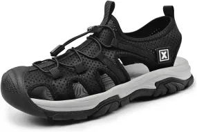 Asifn Mens Sports Sandals Summer Breathable Beach Shoes Outdoor Waterproof Hiking Shoes Closed Toe Lightweight Casual Shoes