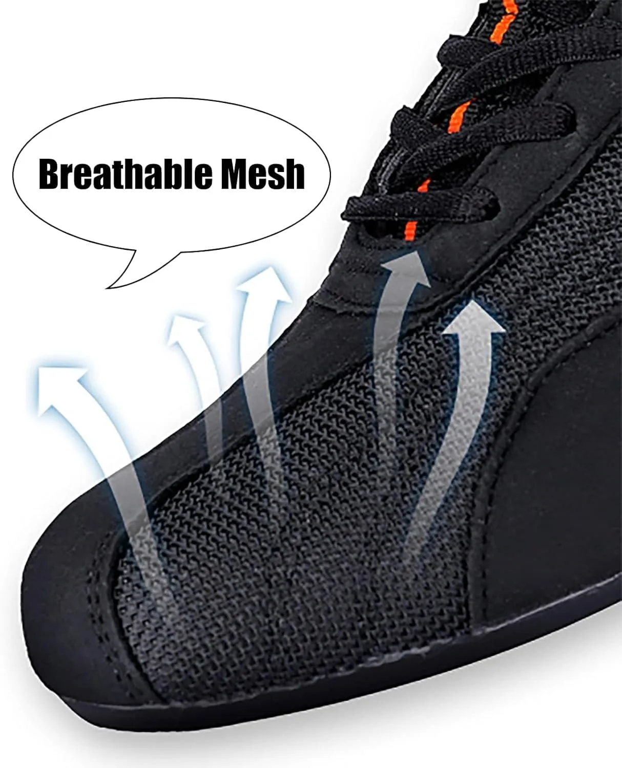 Breathable Men's High Top Wrestling Boxing Shoes High Traction Combat Speed Boxing Boots Non-Slip Fighting Training Competition Sports Shoes Men's Athletic Casual Shoes Gym Boots