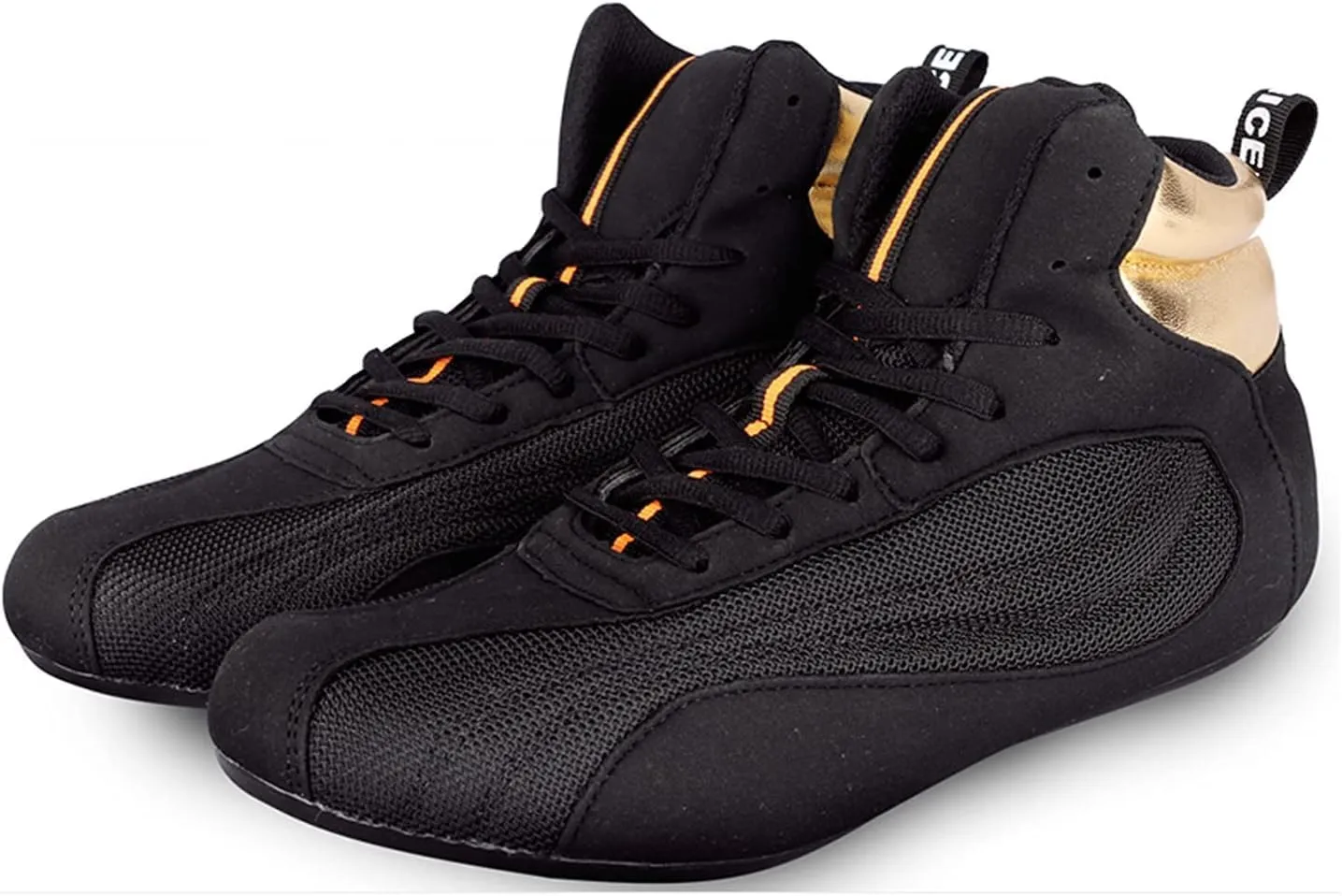 Breathable Men's High Top Wrestling Boxing Shoes High Traction Combat Speed Boxing Boots Non-Slip Fighting Training Competition Sports Shoes Men's Athletic Casual Shoes Gym Boots