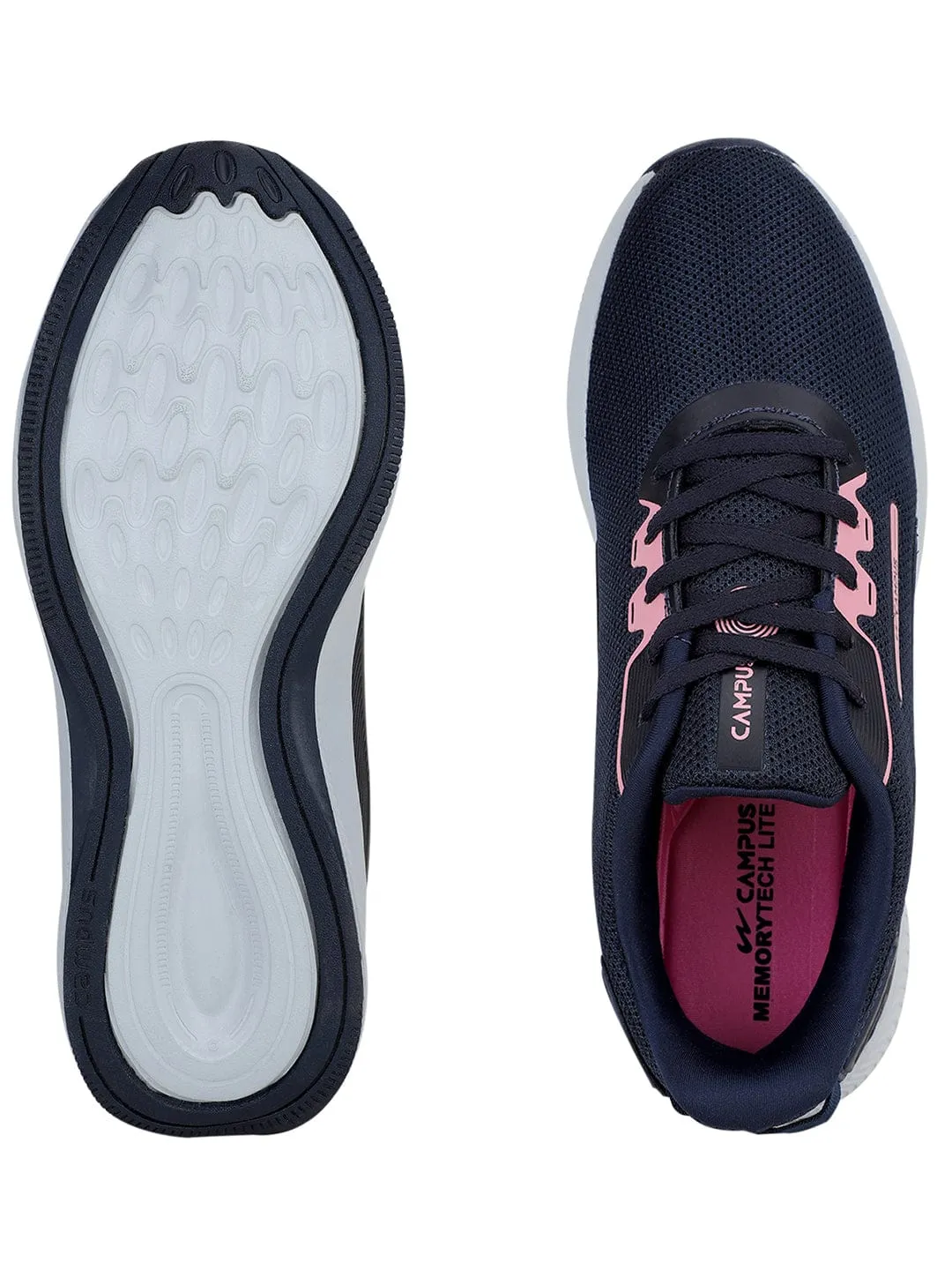 BUBBLES Navy Women's Running Shoes