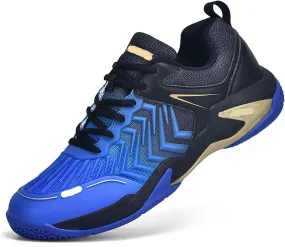 Buhelyc Men Women Badminton Sneakers Tennis Shoes Racquet Sport Shoes Lightweight Comfort for Indoor Outdoor Court Training