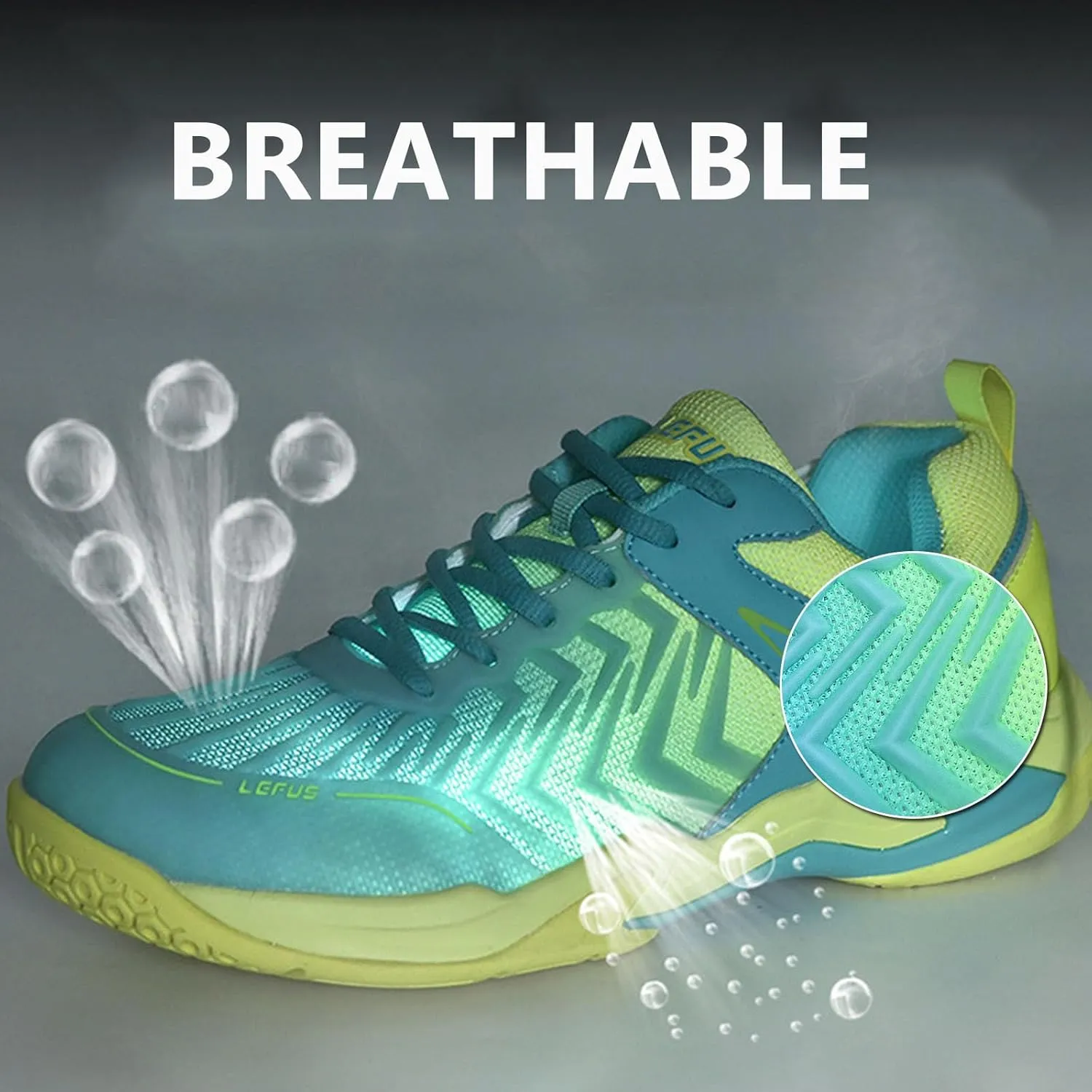 Buhelyc Men Women Badminton Sneakers Tennis Shoes Racquet Sport Shoes Lightweight Comfort for Indoor Outdoor Court Training