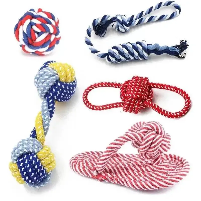 Carrot Knot Durable Rope Chew Toy for Dogs