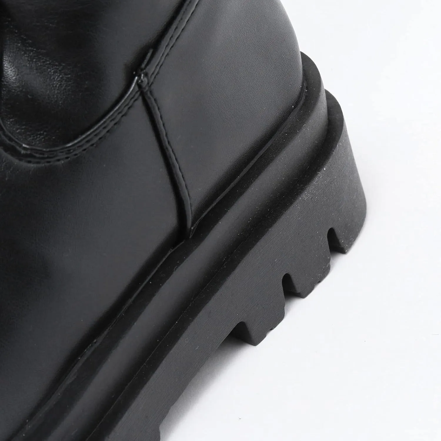 Eduavar Cowboy Boots for Women Cowboy Style, Cowgirl Boots Women Leather Thigh High Block Heel Over The Knee Round Toe Boots