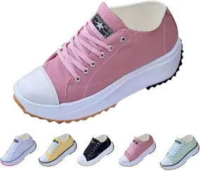 Elsvia Orthopedic Canvas Hike Platforms Sneakers, Elsvia Orthopedic Canvas Hike Platform Sneakers Shoes for Women