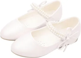 Girls Mary Jane Dress Shoes Princess Ankle Strap Bowknot Shoes Wedding Par𝘁y Prom Dance Flat𝘀 Sandals for Kids