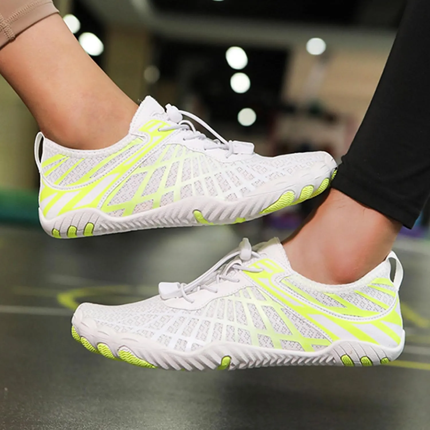 Hike Barefoot Shoes for Women Men Quick-Dry Slip-On Water Shoes Breathable Knit Athletic Footwear Aqua Yoga Socks for Swimming Hiking Sport Shoe
