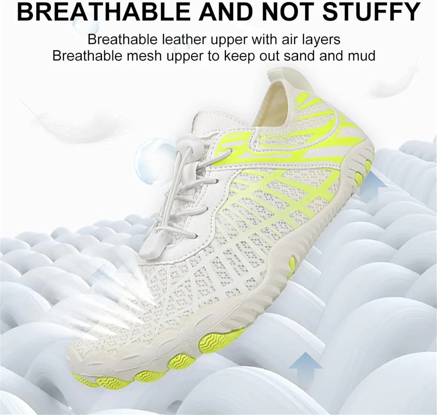 Hike Barefoot Shoes for Women Men Quick-Dry Slip-On Water Shoes Breathable Knit Athletic Footwear Aqua Yoga Socks for Swimming Hiking Sport Shoe
