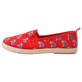 Kansas Jayhawks NCAA Womens Canvas Espadrille Shoes