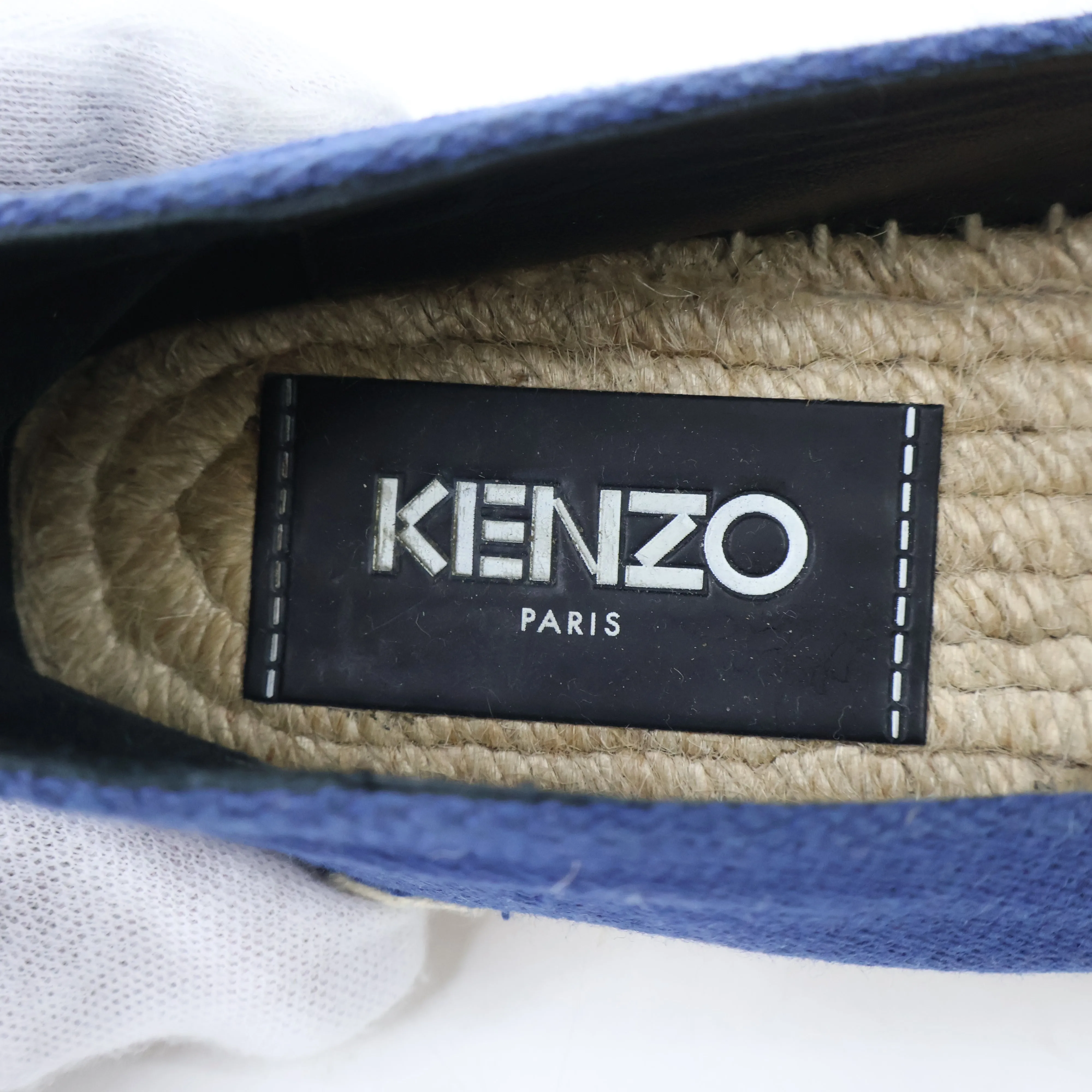 Kenzo Espadrille Canvas Blue 36