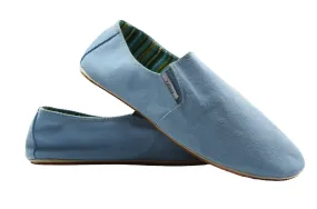 Mens Zasel Cotton Canvas Shoes Light Blue