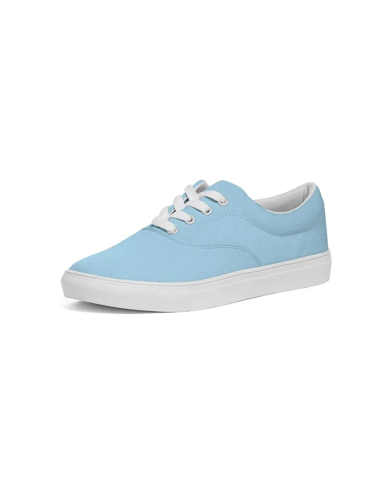 Pale Pastel Cyan Men's Canvas Sneakers | Men's | Bright Pale Pastel Cyan | C30M0Y0K0