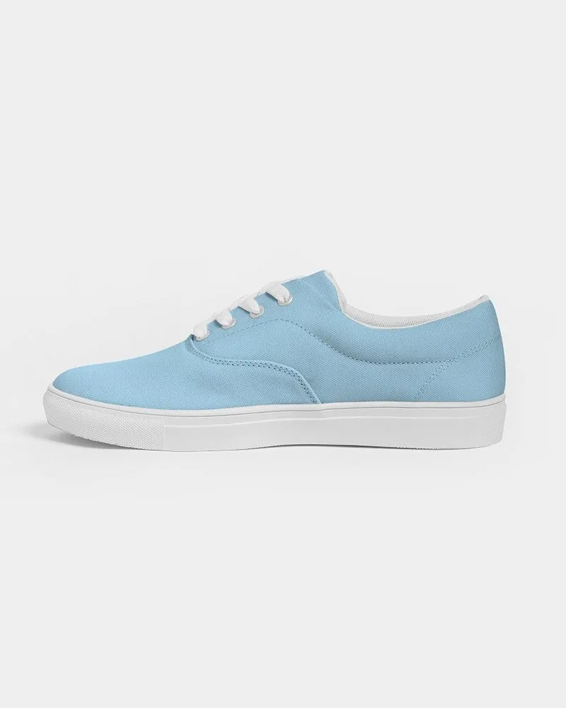 Pale Pastel Cyan Men's Canvas Sneakers | Men's | Bright Pale Pastel Cyan | C30M0Y0K0