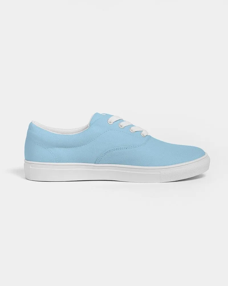 Pale Pastel Cyan Men's Canvas Sneakers | Men's | Bright Pale Pastel Cyan | C30M0Y0K0