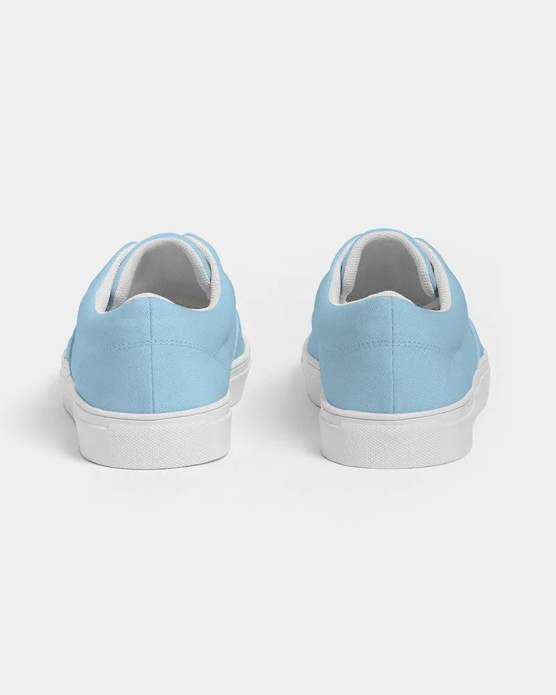 Pale Pastel Cyan Men's Canvas Sneakers | Men's | Bright Pale Pastel Cyan | C30M0Y0K0