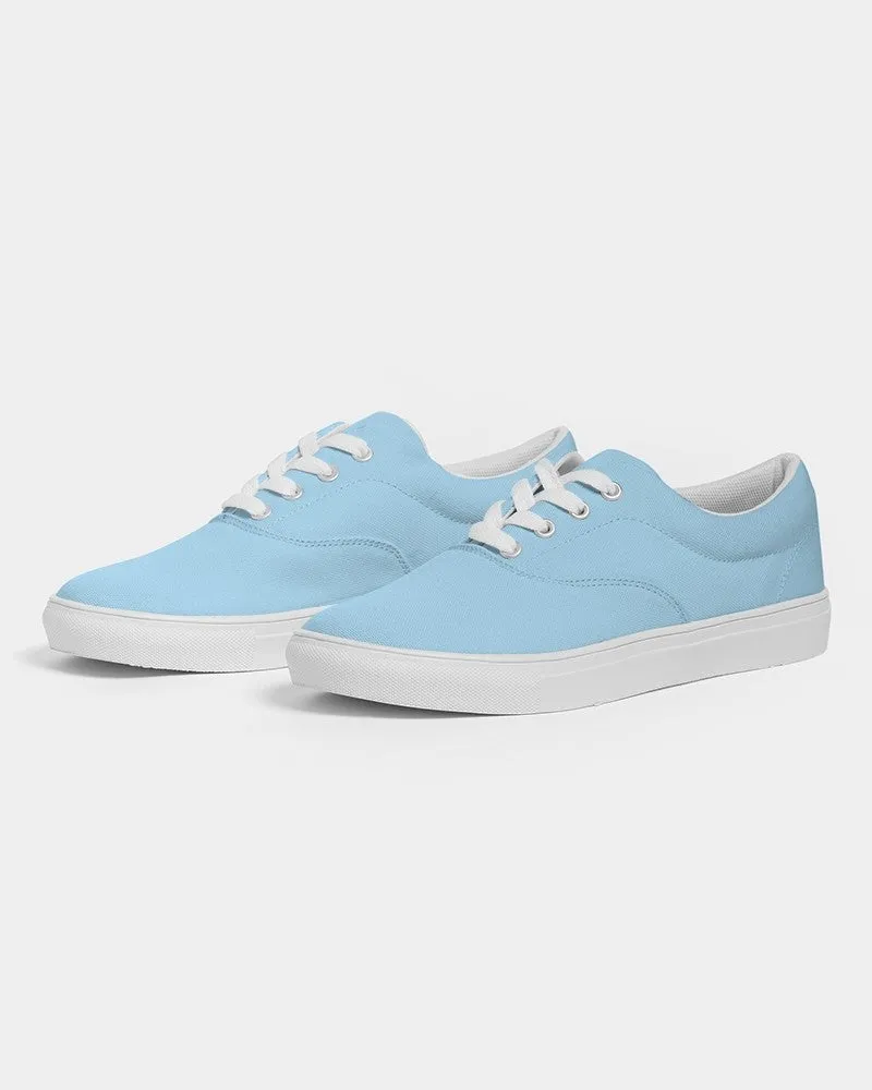 Pale Pastel Cyan Men's Canvas Sneakers | Men's | Bright Pale Pastel Cyan | C30M0Y0K0