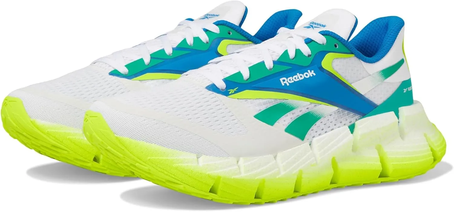 Reebok Women's Floatzig 2 Sneaker, White/Unleashed Green/Digital Lime, 10.5