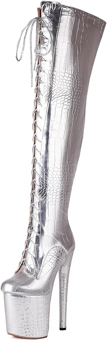 Roimaash Fashion Platform Overknee Boots High Heels