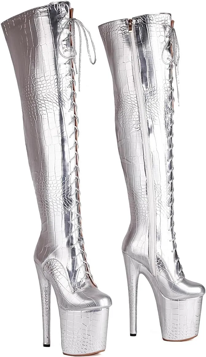 Roimaash Fashion Platform Overknee Boots High Heels