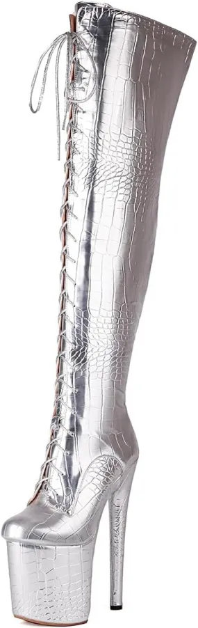 Roimaash Fashion Platform Overknee Boots High Heels