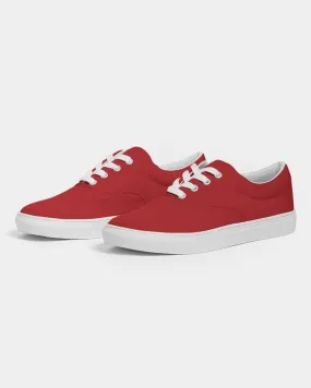 Shaded Red Canvas Sneakers | Men's | C0M100Y100K30