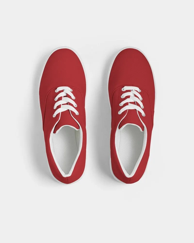 Shaded Red Canvas Sneakers | Men's | C0M100Y100K30