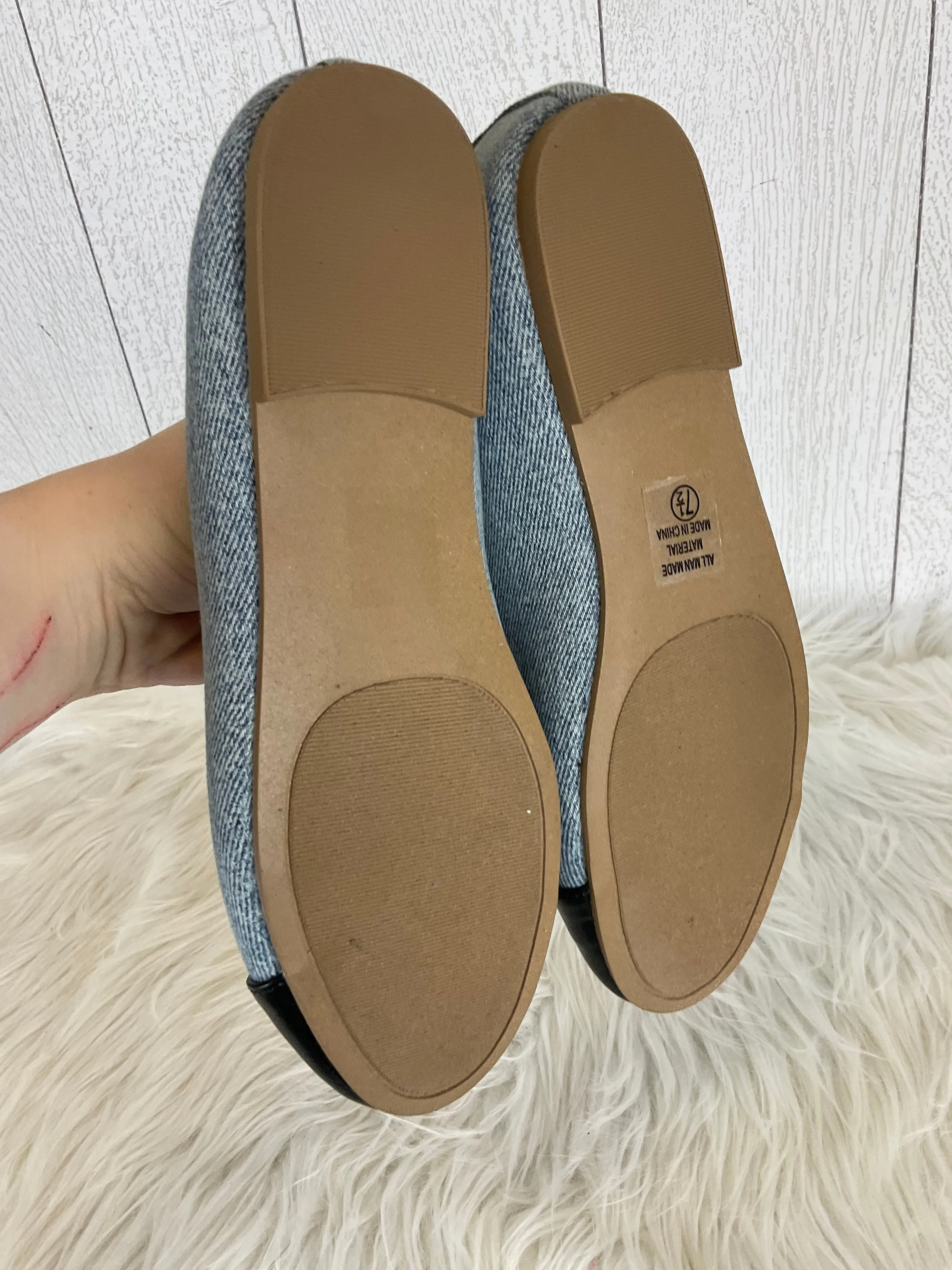 Shoes Flats By Soda In Blue, Size: 7.5