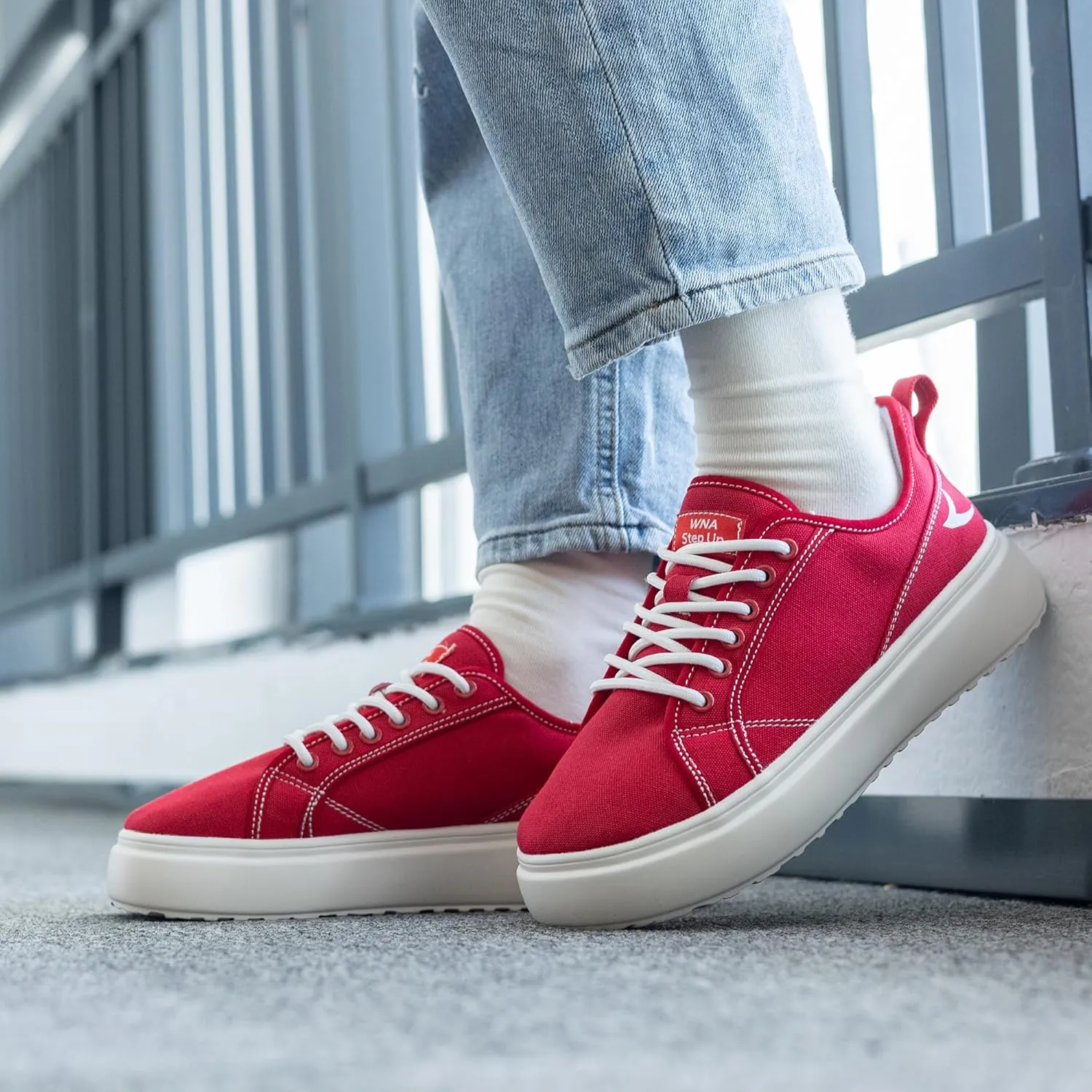 SURRAY Women's Wide Toe Box Canvas Sneakers Comfortable Slip On Walking Shoes for Women Casual Platform Fashion Sneaker US 6-11