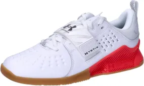 Under Armour Unisex UA Reign Lifter Training Shoes - TPU-Injected Heel Lift Support 12.5/14 White/Black