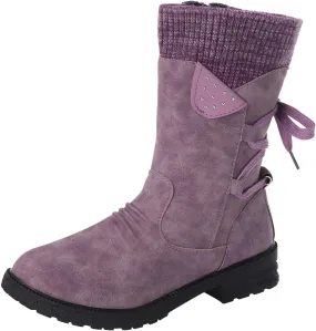 Winter Boots for Women Snow Boots for Women Women Fashion Casual Vintage Retro Lace Up Thick Heels Shoes Snow Boots